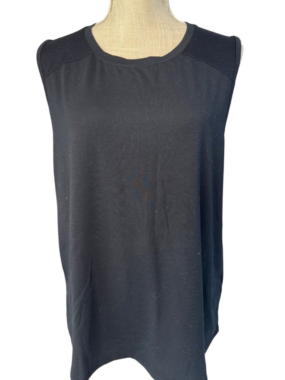 Mondetta Womens Sleeveless Black Athletic Top XL